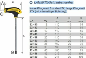 Proxxon Torx BO Schraubendreher, TR40x185mm
