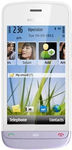 Nokia C5-05 white lilac