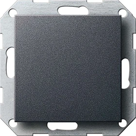 Gira System 55 Blindabdeckung mit Tragring, anthrazit