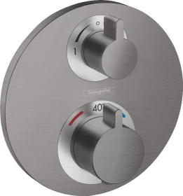 Hansgrohe Ecostat S Thermostat Unterputz für 2 Verbraucher brushed black chrome