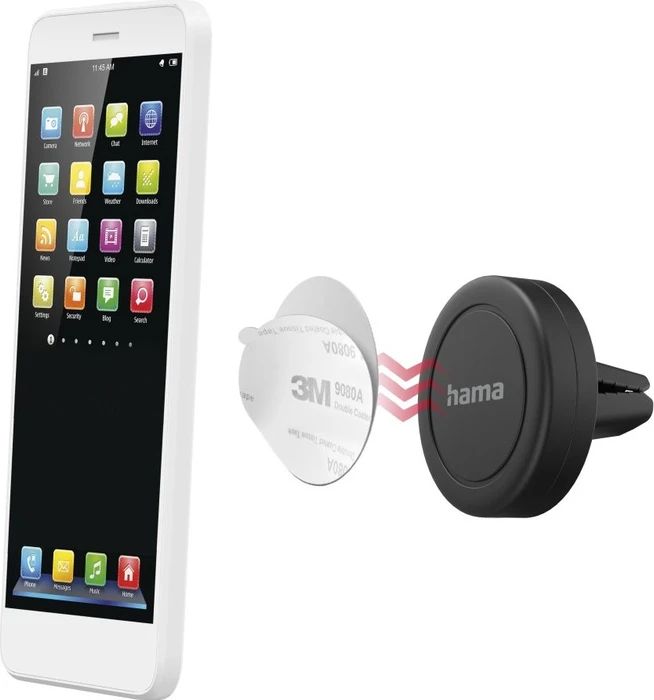 Hama Auto-Handyhalterung Magnet für Lüftung 360 Grad drehbar universal schwarz