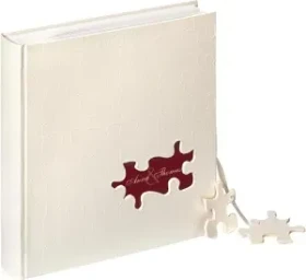 Walther Design Buch Gästebuch Hochzeit Puzzle 23x25 weiß