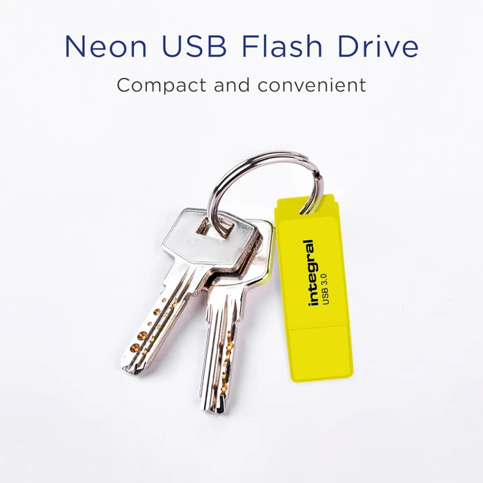 Integral Neon 64GB orange/gelb, USB-A, USB 3.2 Gen 1×1, 2er-Pack