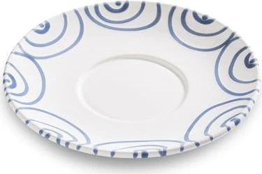 Gmundner Keramik Blaugeflammt Unterteller Teetasse Maxima 18cm