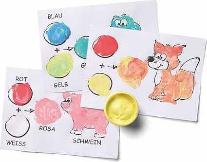 Kreul Mucki Fingerfarbe Set 5 Stück 50ml