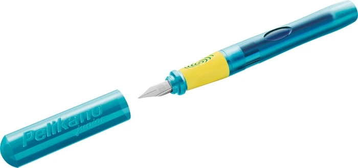 Pelikan Pelikano Junior türkis, rechte Hand, Anfänger, Faltschachtel