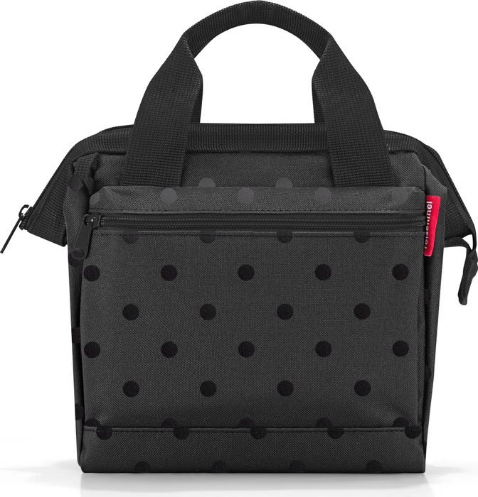 Reisenthel allrounder cross Umhängetasche glossy dots black