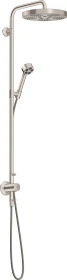 Hansgrohe Axor One Showerpipe mit Thermostat und Kopfbrause 280 1jet Unterputz edelstahloptik