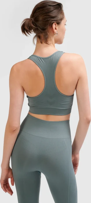 hummel Seamless Sports Top Funktionsshirt ärmellos balsam green (Damen)