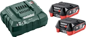 Metabo Starterset 12V, 4.0Ah, Li-Ionen/LiHD, 2 Akkus [8.0Ah] [96Wh]