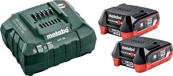 Metabo Starterset 12V, 4.0Ah, Li-Ionen/LiHD, 2 Akkus [8.0Ah] [96Wh]