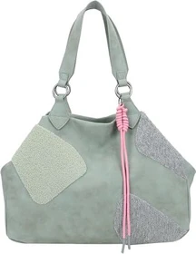 fritzi aus Preußen Izzy Medium Limited Happy Flocked Shopper soft salbei