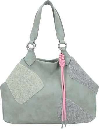 fritzi aus Preußen Izzy Medium Limited Happy Flocked Shopper soft salbei