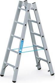 Zarges Coni B Alu 2-tlg. Stehleiter, 2x 5 Stufen