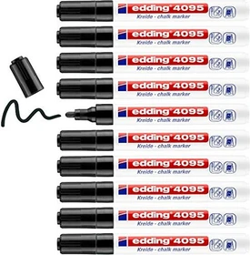 edding 4095 Kreidemarker schwarz, 10er-Pack
