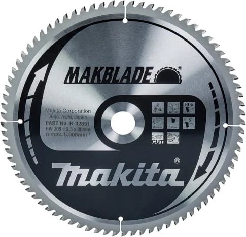 Makita Makblade Kreissägeblatt 80Z, 305x2.3x30mm, 1 Stück