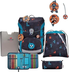 DerDieDas ErgoFlex Easy Ninja Fighter Schultaschen-Set, 5-tlg.