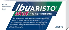 Aristo Pharma IbuARISTO akut 400mg Filmtabletten, 10 Stück