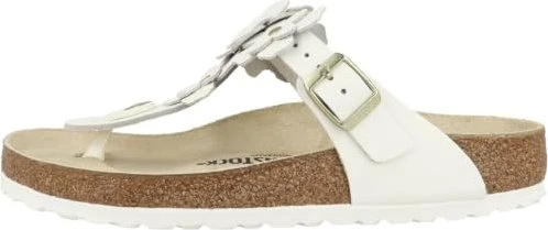 Birkenstock Gizeh Flower Embellishment Naturleder weiß (Damen)