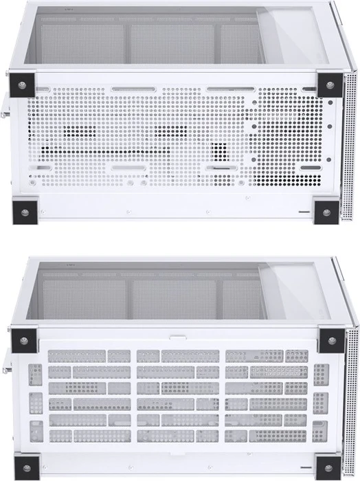 Jonsbo D31 Mesh Screen White, weiß, Glasfenster