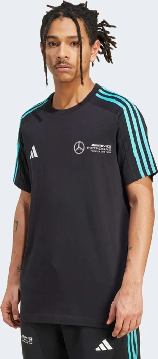 adidas Mercedes AMG Petronas Formula One Team DNA T-Shirt kurzarm schwarz/weiß (Herren)