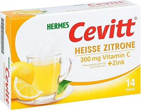 Cevitt Heiße Zitrone Getränkegranulat Beutel, 14 Stück