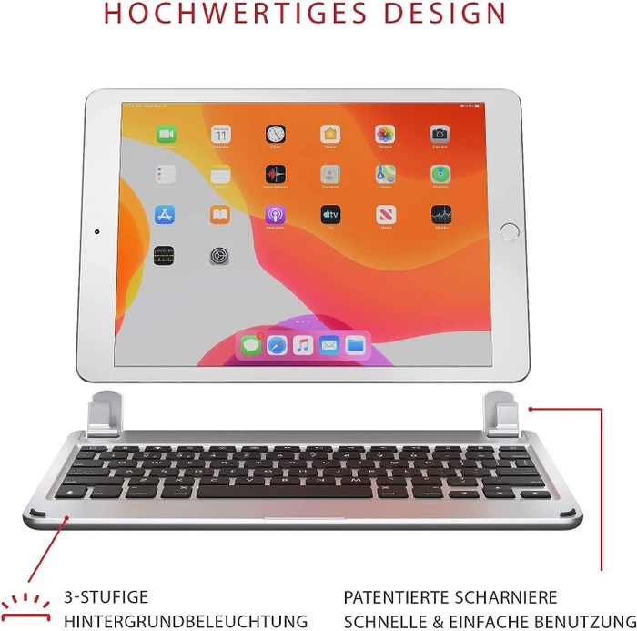 Brydge 10.2 KeyboardDock für iPad 7/iPad 8/iPad 9, DE