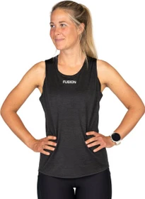 Fusion C3 Laufshirt ärmellos schwarz (Damen)