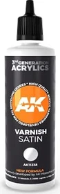 AK-Interactive 3rd Gen Acrylic Colors Varnish Satin, 100ml