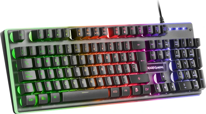 Mars Gaming MK220W, grau, LEDs RGB, USB, FR