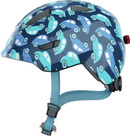 ABUS Smiley 3.0 LED Kinderhelm blue car