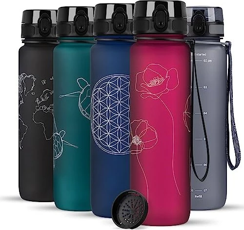720°DGREE uberBottle softTouch Trinkflasche 1l lavish plum