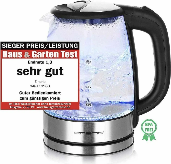 Emerio WK-119988.7 Glas-Wasserkocher