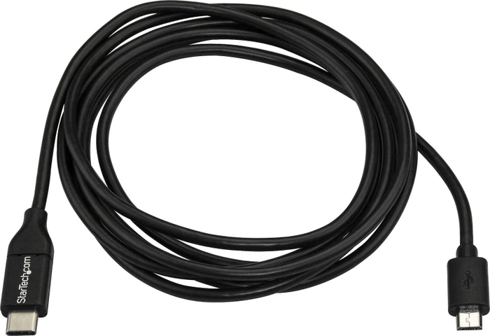 StarTech USB-C 2.0 auf USB 2.0 Micro-B Adapterkabel schwarz, 2m