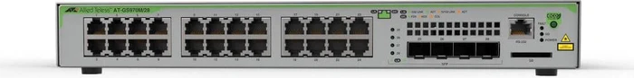 Allied Telesis CentreCOM GS970M Desktop Gigabit Managed Switch, 24x RJ-45, 4x SFP