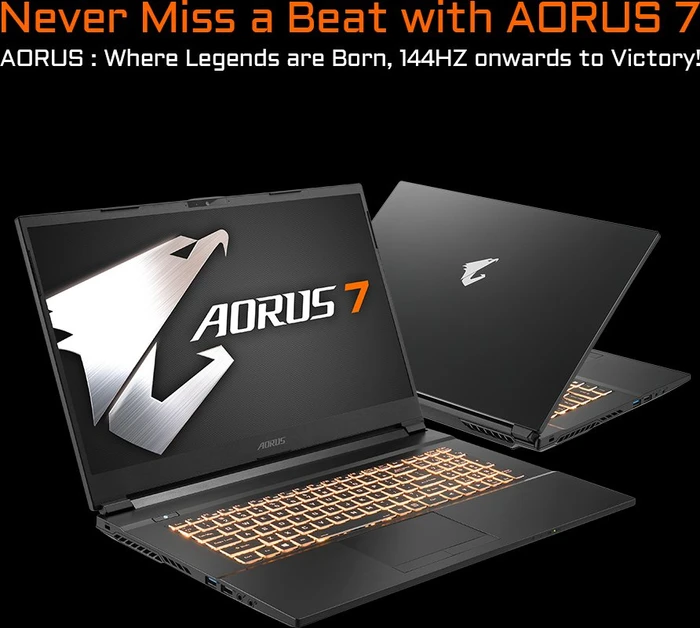 GIGABYTE AORUS 7, Core i7-10750H, 16GB RAM, 512GB SSD, 1TB HDD, GeForce GTX 1660 Ti, UK