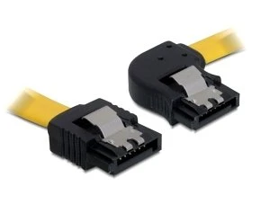 DeLOCK SATA Kabel gelb 0.3m, rechts/gerade