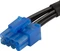 SilverStone PP12, 2x 8-Pin PCIe Stecker auf 12-Pin Micro-Fit 3.0 Stecker, Adapterkabel, schwarz, 550mm Vorschaubild