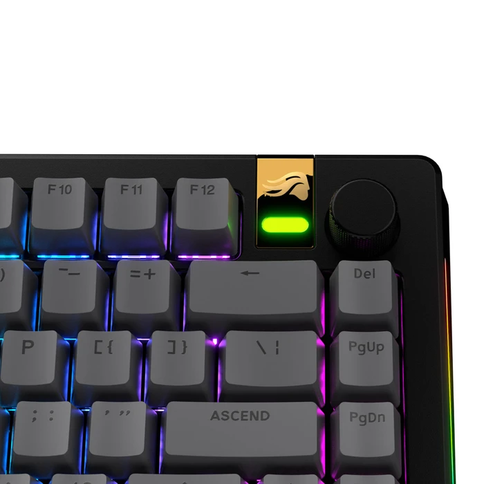 Glorious GPBT Basics Keycaps, Kunststoff (PBT), Armor Grey, grau, 130 Tasten, ANSI-US