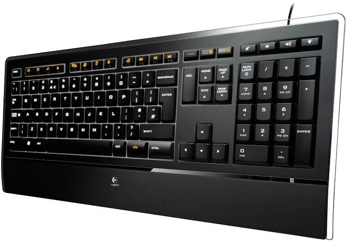 Logitech Illuminated Keyboard, USB, DE
