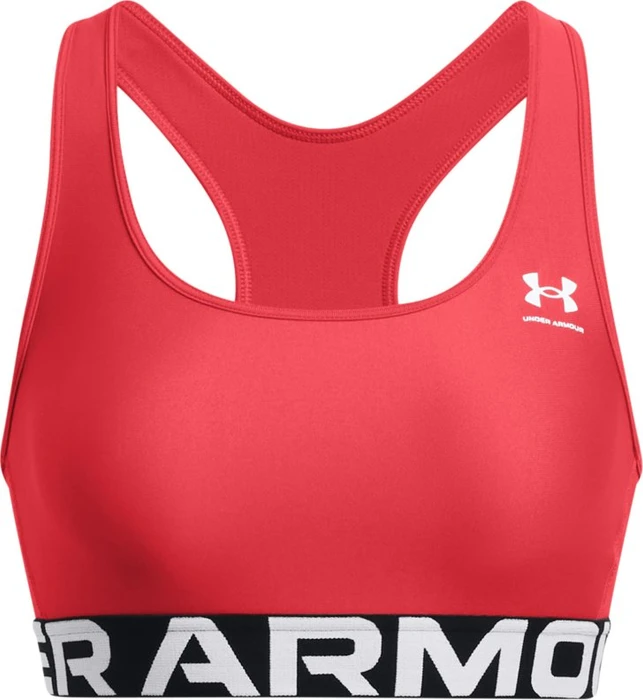 Under Armour HeatGear Armour Mid Sport-BH red solstice/white (Damen)