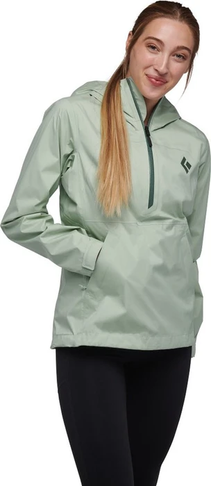 Black Diamond StormLine Stretch Rain Shell Anorak foam green (Damen)