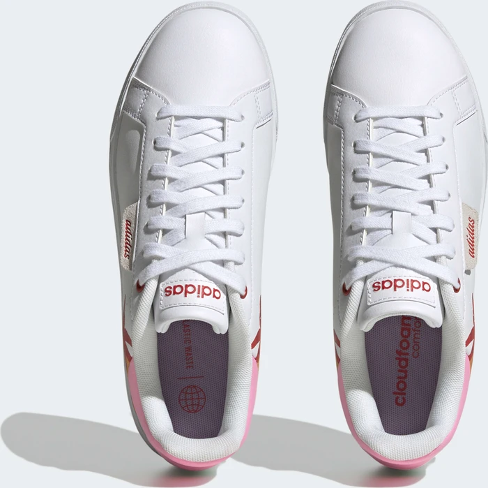 adidas Court Silk cloud white/lush red/pink glow (Damen)