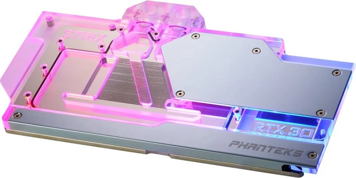 Phanteks Glacier G30 Strix chrome, mit Backplate