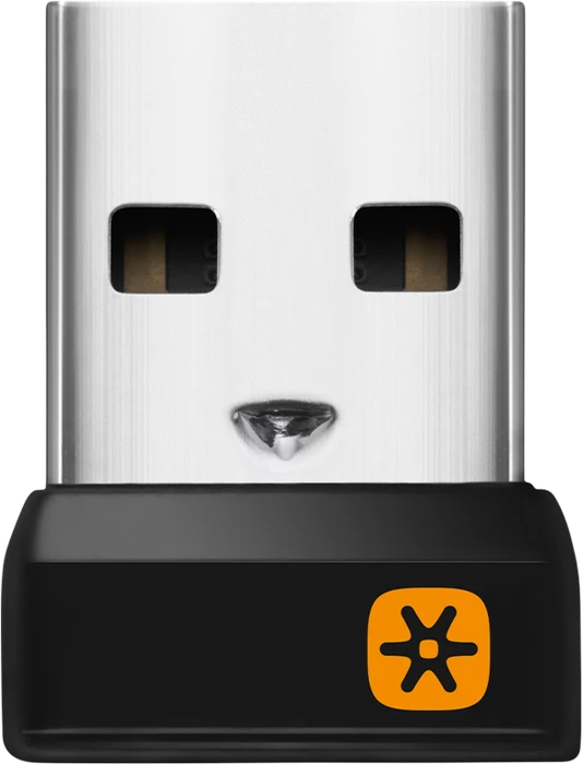 Logitech Unifying Receiver, Funk-Empfänger, schwarz/orange