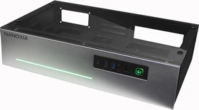Nanoxia Project S Mini, silber, Glasfenster, Mini-ITX (NXPSMIS)