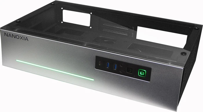 Nanoxia Project S Mini, silber, Glasfenster, Mini-ITX
