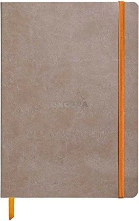 Rhodia Rhodiarama Notizbuch, A5, punktiert, Softcover, taupe, 80 Blatt