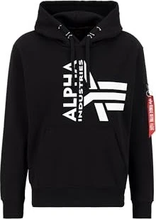 Alpha Industries Half Logo Foam Hoodie schwarz (Herren)