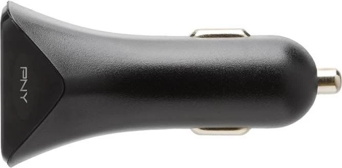 PNY Dual Port Car Charger schwarz